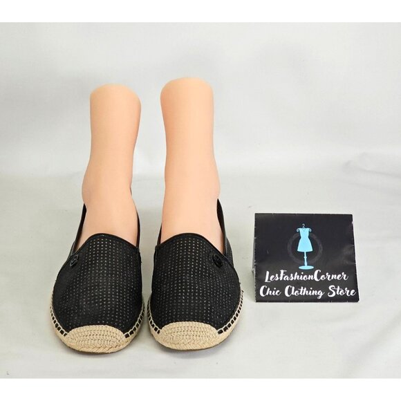 NWT Michael Kors Women's Black Canvas Kendrick Slip-On  Espadrilles Size 9.5 255 - Picture 11 of 16